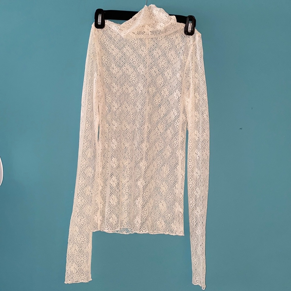 Free people lace turtle neck